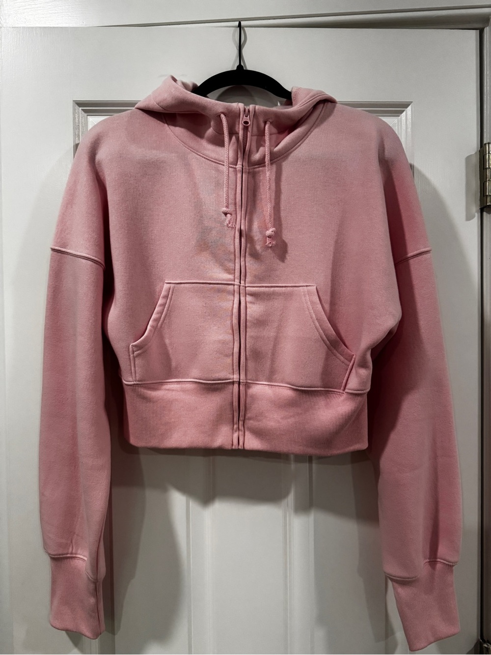 Target Pink Cropped Zip-Up Hoodie Jacket